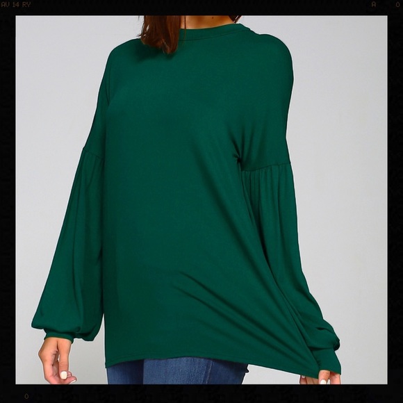 ✨BNWT JERSEY BALLOON BLOUSE✨ - Picture 2 of 6